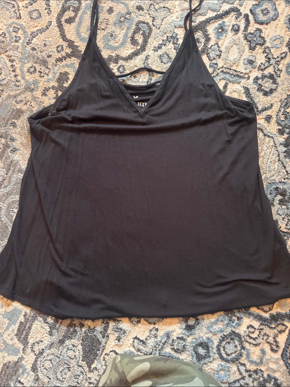 AE Black V-Neck Spaghetti Strap Camisole